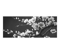 DNOVING 2 rollos de papel de regalo de cumpleaños de ramas de sakura en blanco y negro, 58 x 23 pulgadas, papel de regalo para cumpleaños de niños y Navidad GWP-695130941