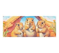 DNOVING 2 rollos de papel de regalo de cumpleaños familiar de marmota, 58 x 23 pulgadas, para cumpleaños de niños y niñas, GWP-093625198