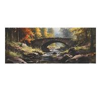 DNOVING 2 rollos de papel de regalo de cumpleaños Tranquil bridge over the river - Papel de regalo de 58 x 23 pulgadas para niños y niñas, cumpleaños y Navidad GWP-588856533