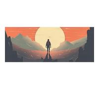 DNOVING 2 rollos de papel de regalo de cumpleaños Wanderer in the wilderness - Papel de regalo de 58 x 23 pulgadas para niños y niñas, cumpleaños y bodas GWP-829938103