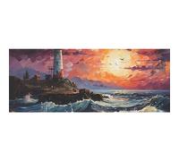 DNOVING GWP-781980831 - 2 rollos de papel de regalo de faro en un acantilado rocoso - 58 x 23 pulgadas