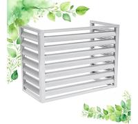Dnowegas cubre aire acondicionado exterior aluminio L100*W50*H70(1.5P) protección contra robos y condiciones climáticas extremas cubierta de aire acondicionado de aluminio para exteriores