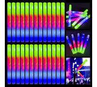 Dnoyevvs 200 Unidades Palos de Espuma Led, Palos Led, Barra Luz Varita Luminosa, 3 Modos, Bastones Luminosos multicolor, Juego de luces para Fiestas, Bodas, Celebraciones