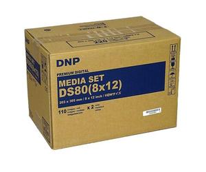 DNP Papel DM81280 2 rollos de 110 20x30 para DS80