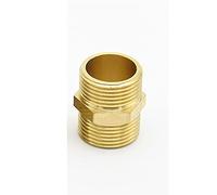 DNVGJUP Lfang-Manguera de latón 1/8 "1/4" 3/8 "1/2" 3/4 "1" BSP Hilo Masculino Tubo de latón Ajuste Equal Reducción Hex Nipple Connector Adaptador, Buena Resistencia al Desgaste(NO16)