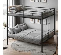 DNYN Litera Queen sobre Queen con soporte de listones de madera para niños y adultos, se puede separar y fácil de montar, ahorra espacio y no necesita somier, perfecta para dormitorio, habitación de
