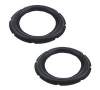 Dnyta 2 piezas de goma perforada con borde de espuma para altavoz de subwoofer de 8 pulgadas, anillos envolventes, piezas de repuesto para reparación de altavoces