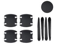 Dnyucen Protector de arañazos para manija de puerta, 160 unidades, antiarañazos, tira anticolisión y protector de fibra de carbono resistente