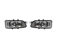 DNZOGW Luz de señal de giro dinámica Luz De Señal Giro Para Espejo Retrovisor Para Volvo Para S40 S60 S80 C30 C70 V50 V70 2007 2008 2009 Borde Inverso 31111090(Left and Right)