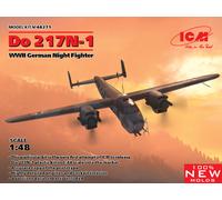 Do 217n-1, WWII German Night Blue Fighter (100% New Moldes) 1:48 Plástico Model