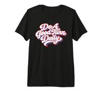 Do A Good Turn Daily Scouts BSA Slogan Retro Typography Camiseta Premium