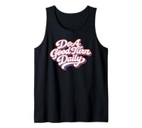 Do A Good Turn Daily Scouts BSA Slogan Retro Typography Camiseta sin Mangas