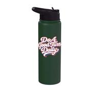 Do A Good Turn Daily Scouts BSA Slogan Retro Typography Stainless Steel Insulated Water Bottle