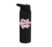 Do A Good Turn Daily Scouts BSA Slogan Retro Typography Stainless Steel Insulated Water Bottle