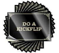 Do A Kickflip Hat Core - Pegatina autoadhesiva para decoración de habitación de hombre (12 x 18 cm)
