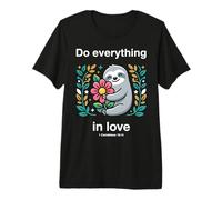 Do Everything In Love 1 Corintios 16:14 Versículo bíblico de fe Camiseta Premium