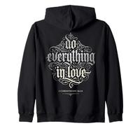 Do Everything In Love 1 Corintios 16:14 Versículo bíblico de fe Sudadera con Capucha