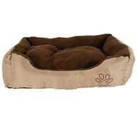 DO&G Perro 38849 cojín del Animal doméstico tamaño S 61 x 48 x 49 cm 2 x Beige/marrón