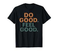 Do Good Feel Naranja Azul Camiseta