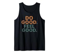 Do Good Feel Naranja Azul Camiseta sin Mangas