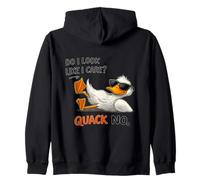 Do I Look Like I Care - Quack No Sudadera con Capucha