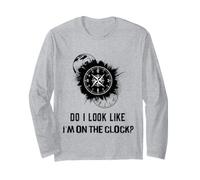 Do I Look Like I'm On The Clock Funny Sarcastic Saying Manga Larga