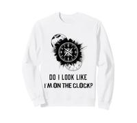 Do I Look Like I'm On The Clock Funny Sarcastic Saying Sudadera