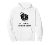 Do I Look Like I'm On The Clock Funny Sarcastic Saying Sudadera con Capucha