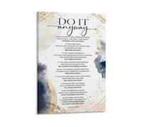 Do It Anyway Canvas Print - Inspirational Christian Poem Wall Art Poster, Faith Decor for Home Office(Unframed,16X24inch(40X60cm))