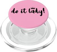 Do It Lady Boss Birthday Queen Funny Office Coworker Leaving PopSockets PopGrip para MagSafe
