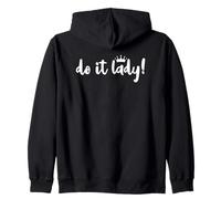 Do It Lady Boss Birthday Queen Office Coworker Motivational Sudadera con Capucha