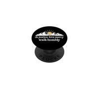 Do Justice Love Mercy Walk Humbly Bible Verse Micah 6:8 God PopSockets PopGrip Adhesivo