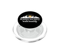 Do Justice Love Mercy Walk Humbly Bible Verse Micah 6:8 God PopSockets PopGrip para MagSafe
