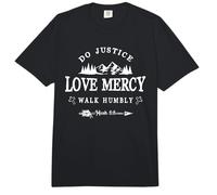 Do Justice Love Mercy Walk Humbly Micah 6:8 - Christian Gift Comfort Colors Adult Heavyweight T-Shirt