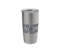 Do Me A Favor And Stop Talking Vaso térmico de acero inoxidable de doble pared
