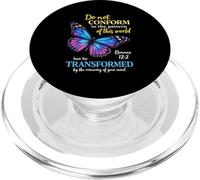 Do Not Conform Romanos 12:2 Christian Butterfly God Worship PopSockets PopGrip para MagSafe