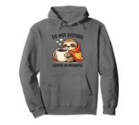Do Not Disturb Coffee Sloth Cute Funny Morning Mood Tees Sudadera con Capucha