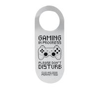 Do Not Disturb Door Sign - 5.12 Inch Gaming Door Hanger | Wood Privacy Sign - Funny Wooden Doors Tag for Game Room, Man Cave Decor, Holiday Gift for Friends & Family