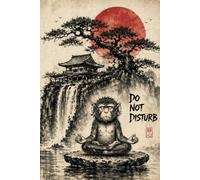 Do Not Disturb Journal: Mindfulness Notebook Journal for Calm and Clarity: Funny Meditation Journal for Stress Relief, Mindfulness & Quiet Time | Minimalist Sumi-E Notebook for Calm Focus