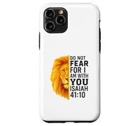 Do Not Fear For I Am with You Isaiah 41:10 Lion Graphic Carcasa para iPhone 11 Pro