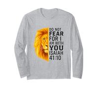 Do Not Fear For I Am with You Isaiah 41:10 Lion Graphic Manga Larga