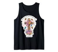 Do Not Fear For I Am with You Isaías 41:10 Verso Floral Camiseta sin Mangas