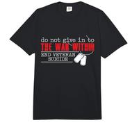 Do Not Give In To The War Within End Veteran Suicide Support Comfort Colors Adult Heavyweight T-Shirt