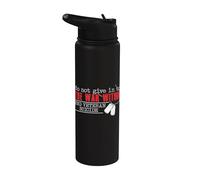 Do Not Give In To The War Within End Veteran Suicide Support Stainless Steel Insulated Water Bottle