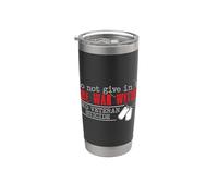 Do Not Give In To The War Within End Veteran Suicide Support Vaso térmico de acero inoxidable de doble pared