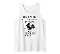 Do Not Meddle in The Affairs of Dragons Book Dragon Fantasy Camiseta sin Mangas