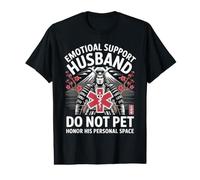 Do Not Pet Día del Padre Padre Divertido Apoyo Emocional Marido Camiseta gráfica económica
