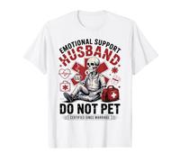Do Not Pet Día del Padre Padre Divertido Apoyo Emocional Marido Camiseta gráfica económica
