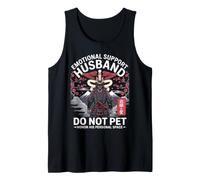 Do Not Pet Día del Padre Padre Divertido Apoyo Emocional Marido Camiseta sin Mangas