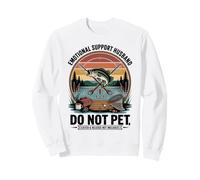 Do Not Pet Día del Padre Padre Divertido Apoyo Emocional Marido Sudadera